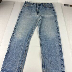 VTG 90s Levi's Jeans Men's 34x29* 505 Straight Blue Denim Orange Tab Tag 36x30